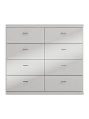 Wiemann Peyton Grey 8 Drawer Glass Chest - Image 2 of 4
