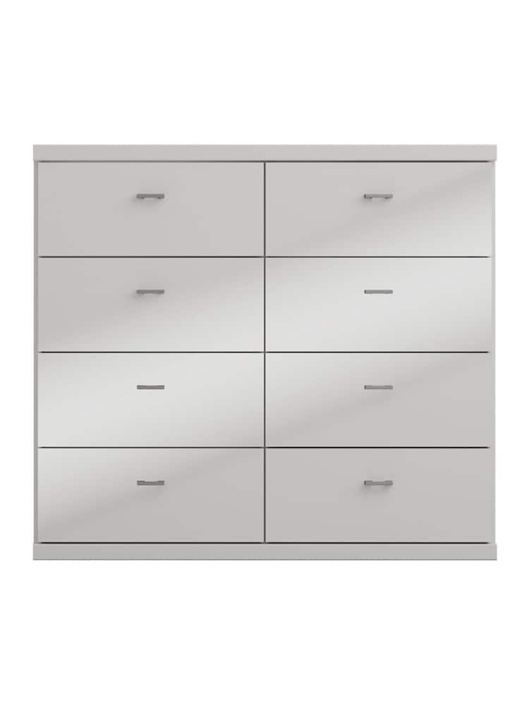 Wiemann Peyton Grey 8 Drawer Glass Chest - Image 2 of 4