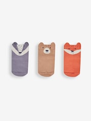 Komplet 3 parov izredno debelih nogavic JoJo Maman Bébé Woodland - Slika 1 iz 2
