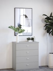 Wiemann Peyton Grey 4 Drawer Glass Chest - Image 1 of 1