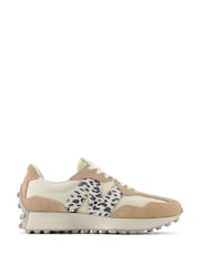 New Balance Off White Womens 327 Trainers - Image 1 of 8