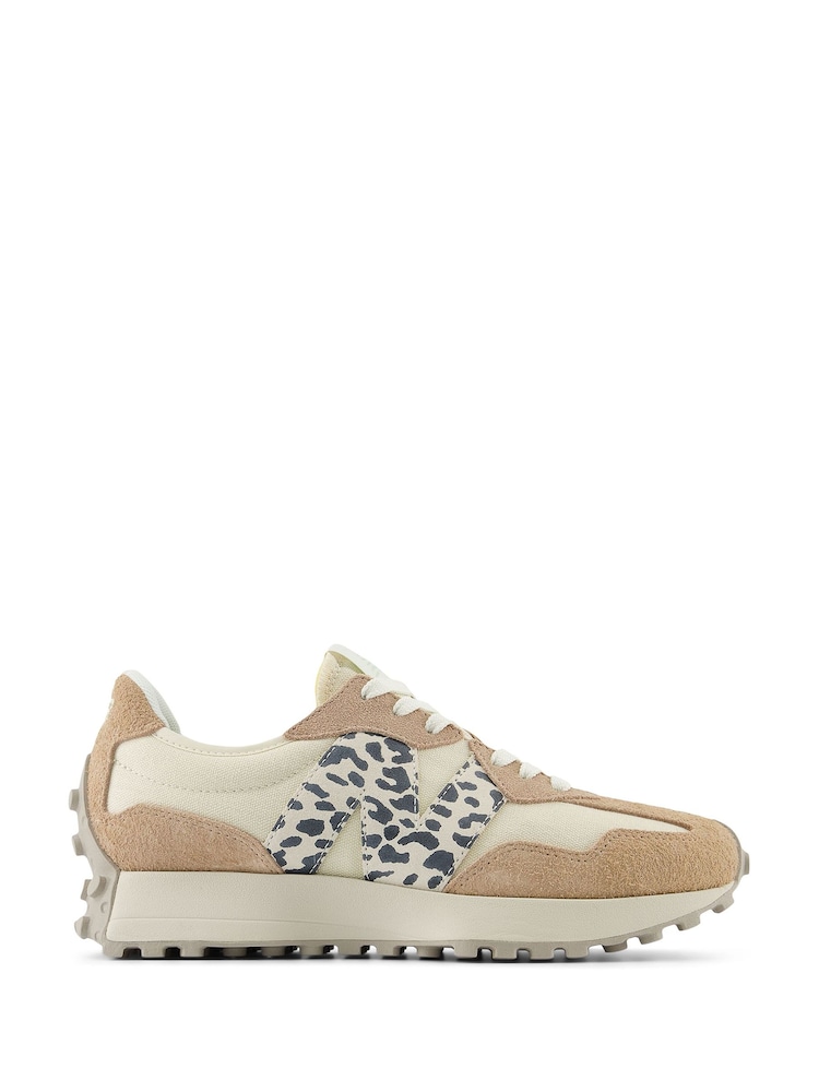 New Balance Off White Womens 327 Trainers - Image 1 of 8