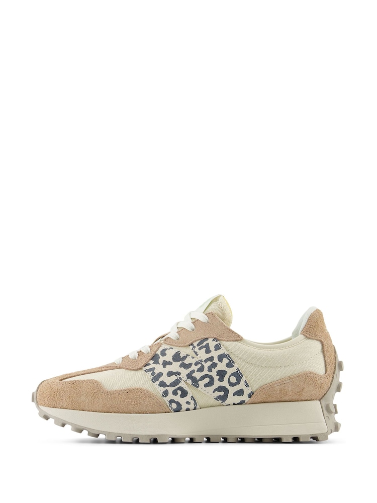 New Balance Off White Womens 327 Trainers - Image 2 of 8