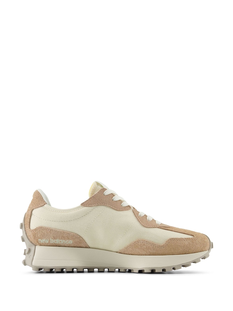 New Balance Off White Womens 327 Trainers - Image 3 of 8