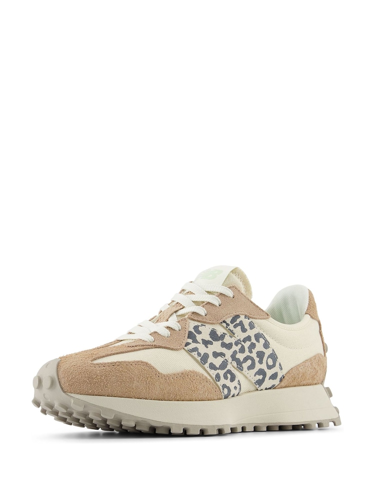 New Balance Off White Womens 327 Trainers - Image 6 of 8