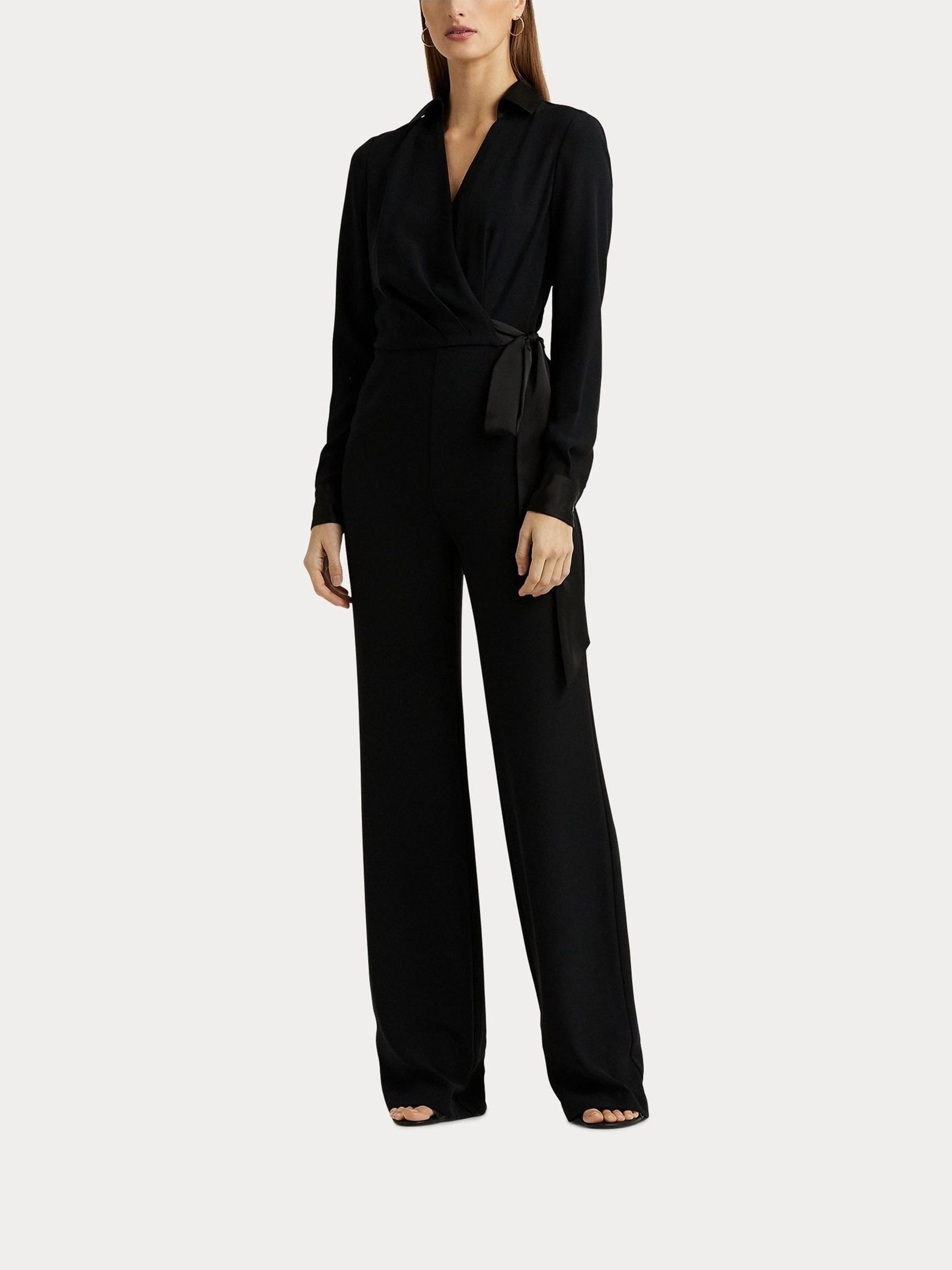 Ralph lauren jumpsuit black and white store