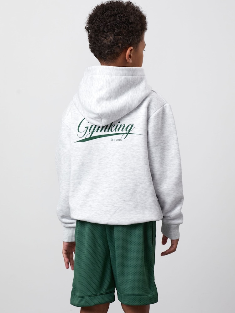 Gym King Cream College Lightweight Hoodie - Image 2 of 4 Gym King Cream College Lightweight Hoodie - Image 2 of 4
