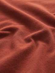 Rust Red Knitted Polo Shirt - Image 7 of 7