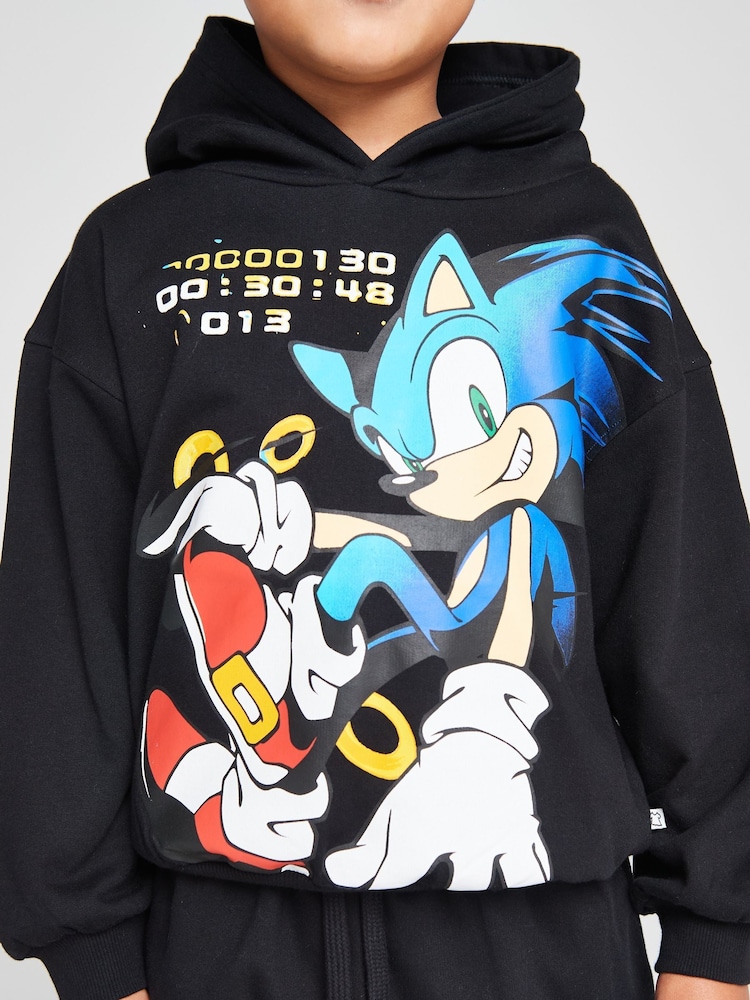 Conjunto de sudadera y pantalón deportivo de Sonic the Hedgehog de Brand Threads - Imagen 2 de 10 Conjunto de sudadera y pantalón deportivo de Sonic the Hedgehog de Brand Threads - Imagen 2 de 10
