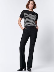 M&Co Black Bootcut Trousers - Image 1 of 4