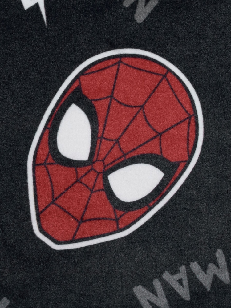Brand Threads Black Spiderman Fleece Twosie Pyjamas Set - Image 10 of 10 Brand Threads Black Spiderman Fleece Twosie Pyjamas Set - Image 10 of 10