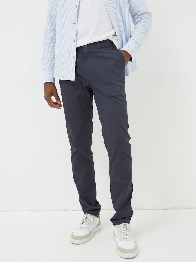 FatFace Dark Blue Slim Heyshott Chinos - Image 1 of 5