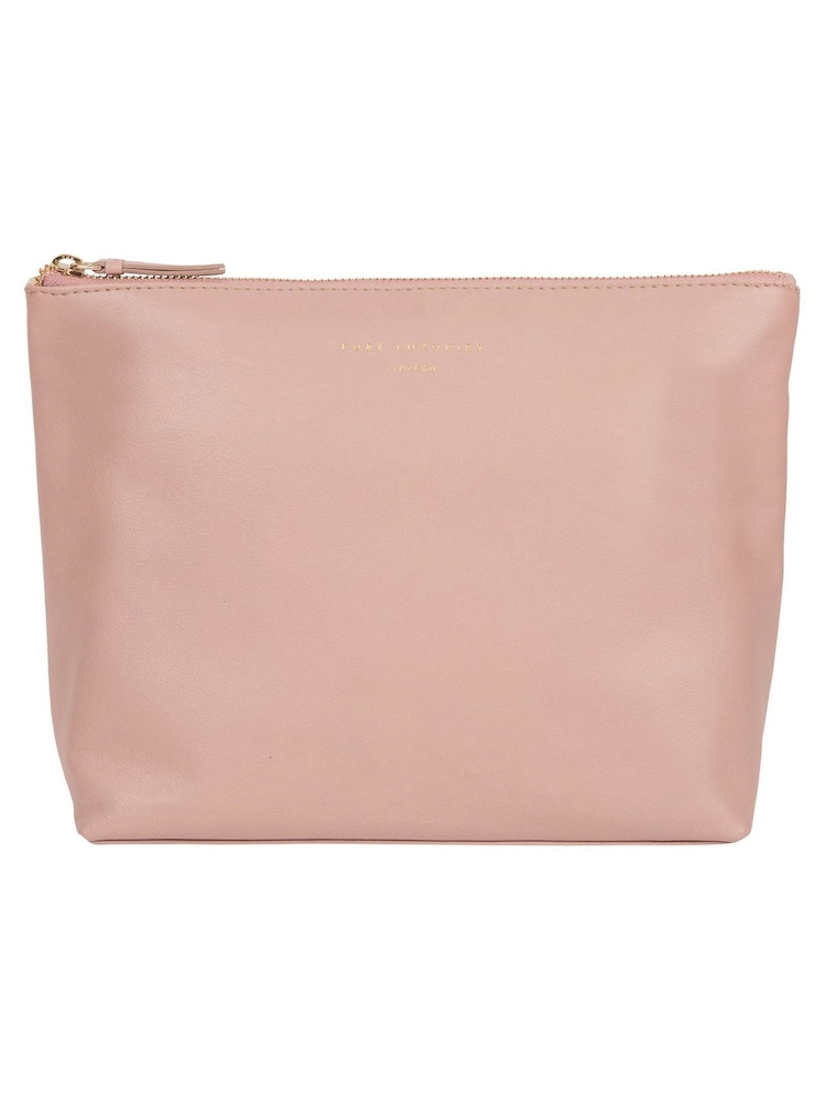 Pure Luxuries London Ealing Leather Cosmetic Pouch - Image 1 of 4