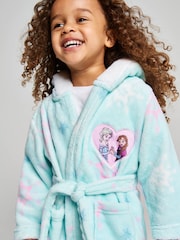 Brand Threads Blue Frozen Fleece Robe - Image 1 of 9