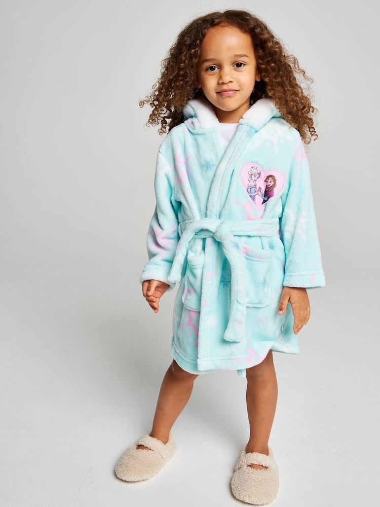 Brand Threads Blue Frozen Fleece Robe - Image 2 of 9