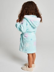 Brand Threads Blue Frozen Fleece Robe - Image 3 of 9
