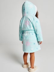 Brand Threads Blue Frozen Fleece Robe - Image 6 of 9