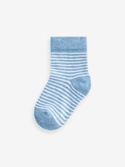 Blue/Green Baby Socks 5 Pack (0mths-2yrs) - Image 3 of 6