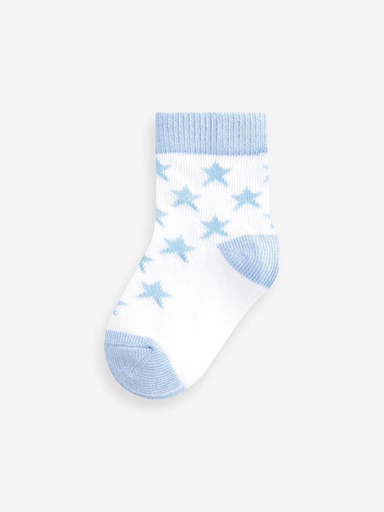 Blue/Green Baby Socks 5 Pack (0mths-2yrs) - Image 3 of 5