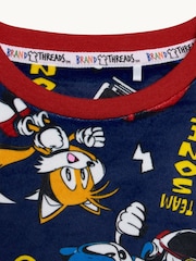 Brand Threads Black Sonic The Hedgehog Fleece Twosie Pyjama Set - Image 10 of 10
