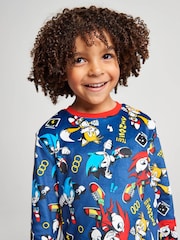 Brand Threads Black Sonic The Hedgehog Fleece Twosie Pyjama Set - Image 2 of 10