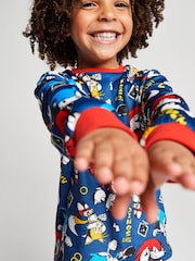 Brand Threads Black Sonic The Hedgehog Fleece Twosie Pyjama Set - Image 3 of 10