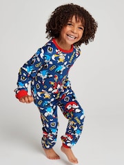 Brand Threads Black Sonic The Hedgehog Fleece Twosie Pyjama Set - Image 5 of 10