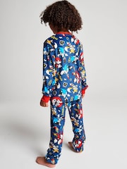Brand Threads Black Sonic The Hedgehog Fleece Twosie Pyjama Set - Image 6 of 10
