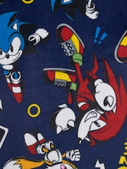 Brand Threads Black Sonic The Hedgehog Fleece Twosie Pyjama Set - Image 9 of 10
