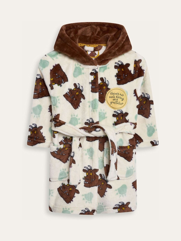 Brand Threads Cream Gruffalo Fleece Robe - Image 1 of 5 Brand Threads Cream Gruffalo Fleece Robe - Image 1 of 5