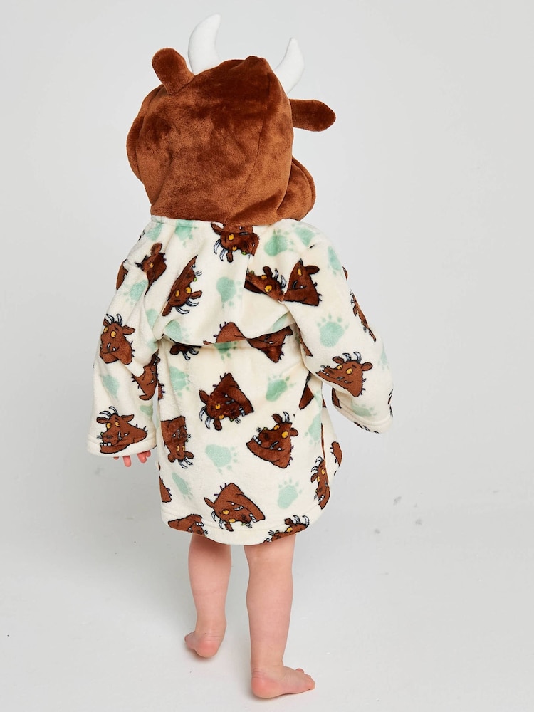 Brand Threads Cream Gruffalo Fleece Robe - Image 5 of 5 Brand Threads Cream Gruffalo Fleece Robe - Image 5 of 5