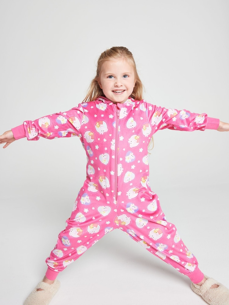 Brand Threads Peppa Pig Fleece All-In-One - Image 1 of 6 Brand Threads Peppa Pig Fleece All-In-One - Image 1 of 6