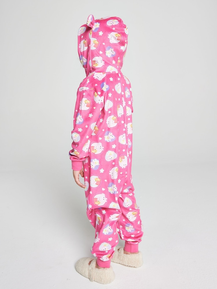 Brand Threads Peppa Pig Fleece All-In-One - Image 2 of 6 Brand Threads Peppa Pig Fleece All-In-One - Image 2 of 6