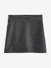 Metallic Glitter Jersey Mini Skirt - Image 5 of 6