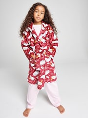 Brand Threads Red Harry Potter Hedwig Fleece Robe - Image 2 of 10