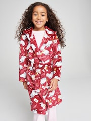 Brand Threads Red Harry Potter Hedwig Fleece Robe - Image 3 of 10
