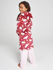 Brand Threads Red Harry Potter Hedwig Fleece Robe - Image 5 of 10