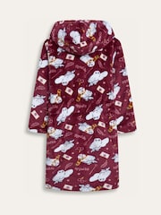 Brand Threads Red Harry Potter Hedwig Fleece Robe - Image 8 of 10