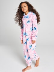 Brand Threads אוברול פליז עם עיטור של Lilo & Stitch - תמונה 1 מתוך 10