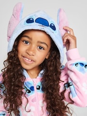 Brand Threads אוברול פליז עם עיטור של Lilo & Stitch - תמונה 4 מתוך 10