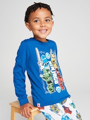 Brand Threads Blue Lego Ninjago Pyjamas Set - Image 1 of 10