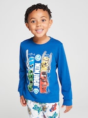 Brand Threads Blue Lego Ninjago Pyjamas Set - Image 4 of 10