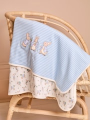 Chal de punto reversible con estampado de Peter Rabbit de JoJo Mamé Bé - Imagen 1 de 4