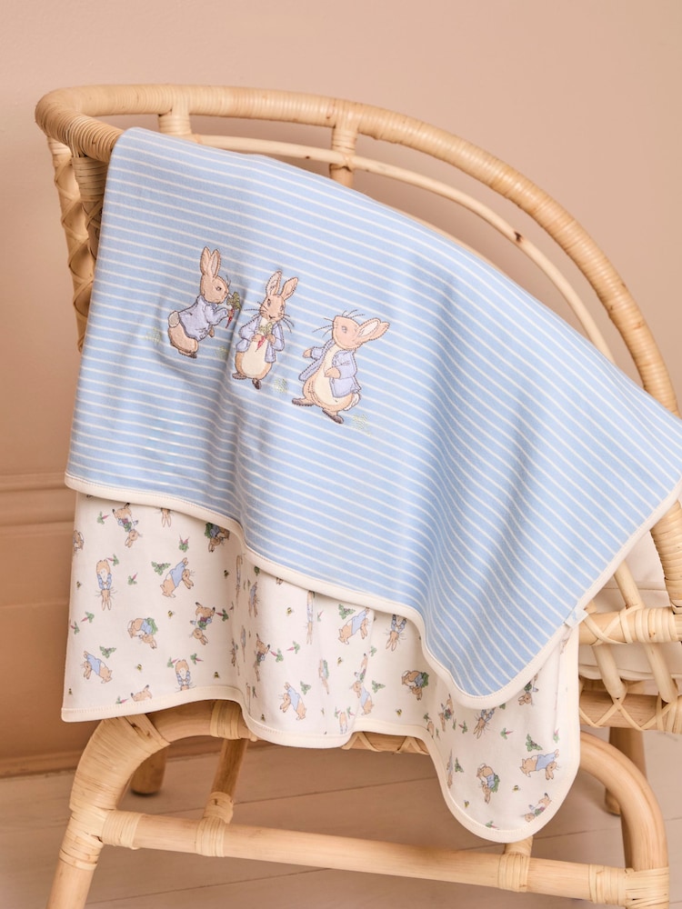 Chal de punto reversible con estampado de Peter Rabbit de JoJo Mamé Bé - Imagen 1 de 4