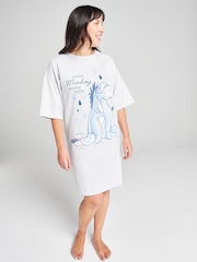 Brand Threads Grey Winnie The Pooh Eeyore Nightie - Image 2 of 9