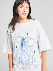 Brand Threads Grey Winnie The Pooh Eeyore Nightie - Image 4 of 9