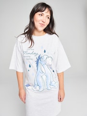 Brand Threads Grey Winnie The Pooh Eeyore Nightie - Image 6 of 9