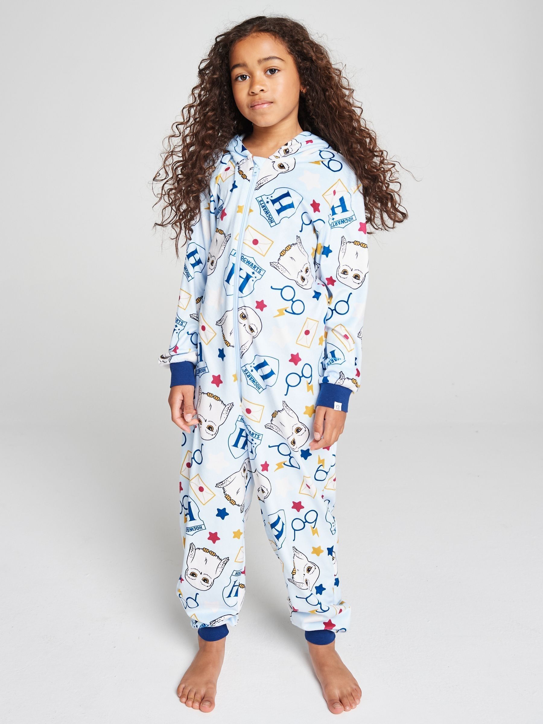 Brand Threads Girls Blue Kids Harry Potter Allinone - Image 3
