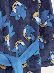 Brand Threads Blue Sonic The Hedgehog Fleece Robe - Image 10 of 10