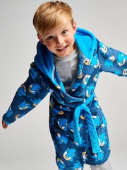 Brand Threads Blue Sonic The Hedgehog Fleece Robe - Image 4 of 10
